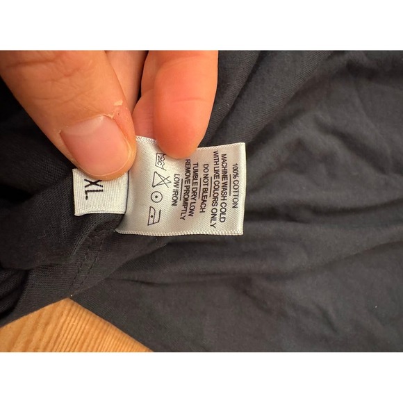 AMERICAN GIANT‎ Classic V Neck T Shirt Black Cotton XL Made in USA - Picture 8 of 9